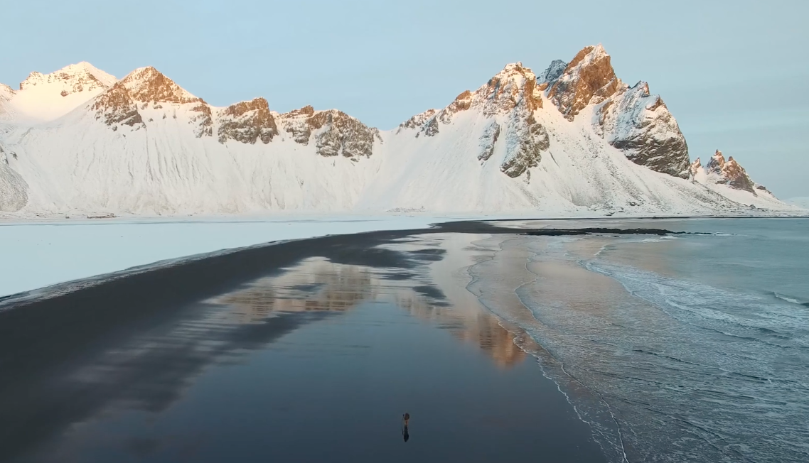 Der Eingefrorene Norden Island Im Winter