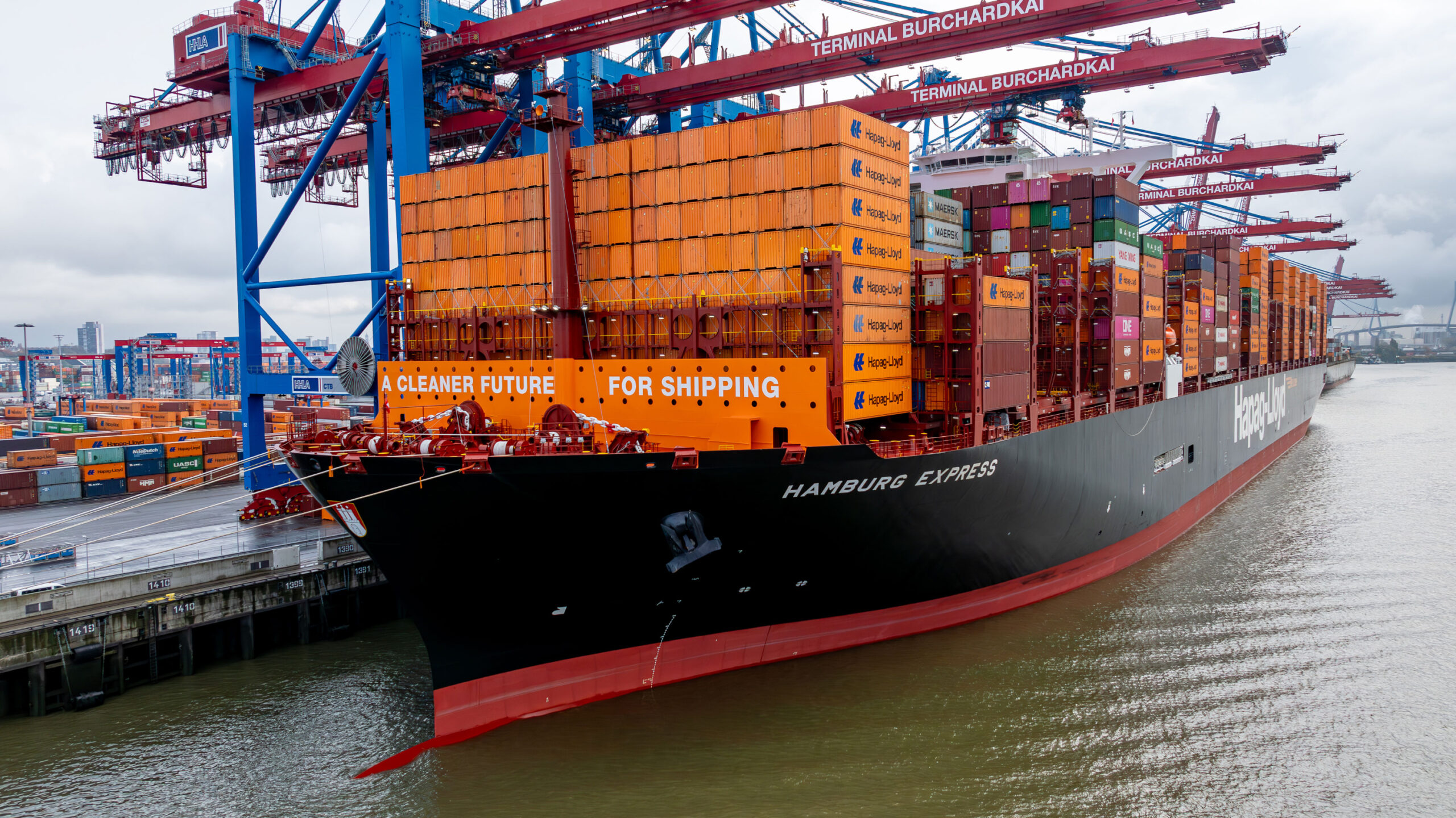 Hamburg Express, Deutschlands größtes Schiff. Foto: HHM / Mahdi Ahmadi